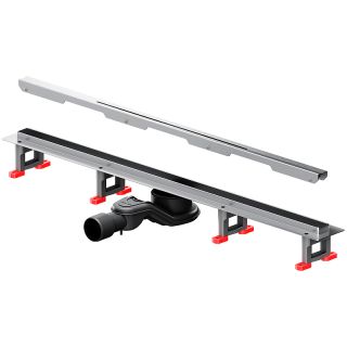 Душевой лоток AM.PM MasterFlow 80 W01SC-S11-080-05SB с решеткой Хром матовый Slim line